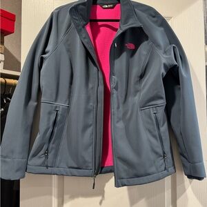 The North Face Women's Blue Jacket with Pink Interior